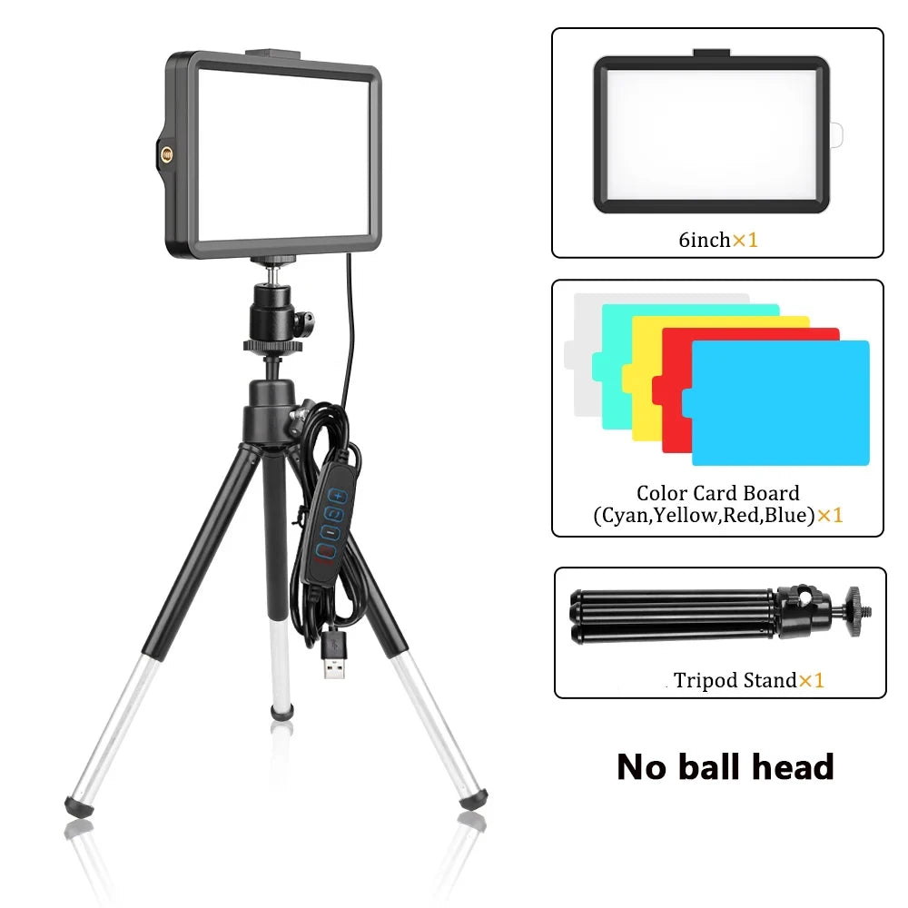 Lumière LED Studio 6 - Kit Photo & Vidéo RGB