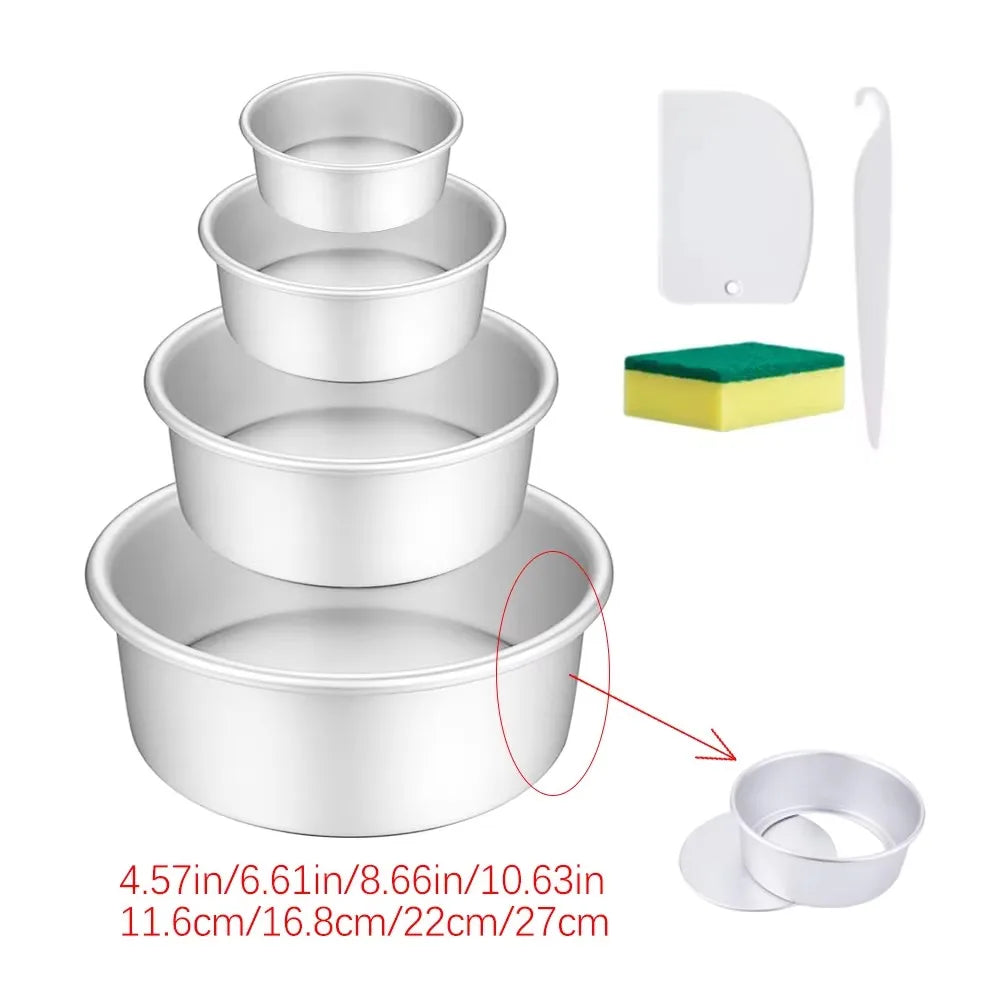 Ensemble Moules Ronds Multi-Taille Antiadhésifs