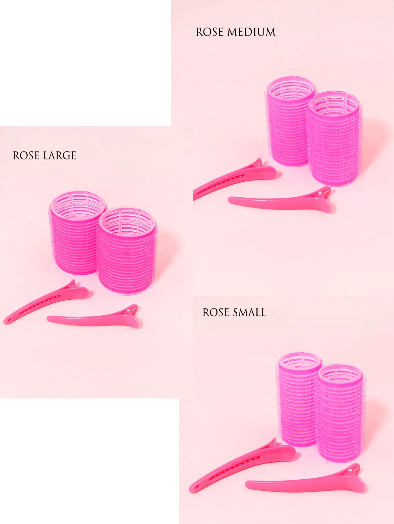 Bigoudis portables auto-adhésifs 4 pièces élégants