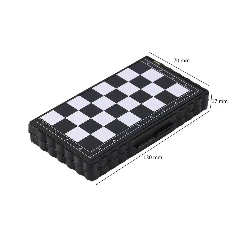 Mini Échecs Magnétiques Pliants - Jeu Portable