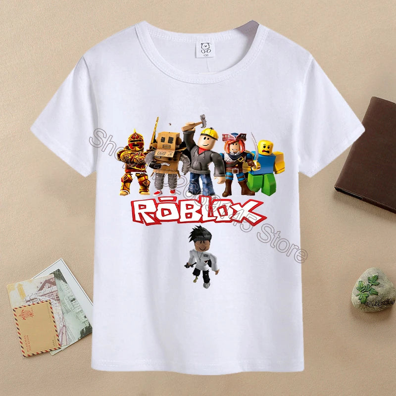 T-shirt Cartoon Enfant ROBLOX Été 6-12 ans