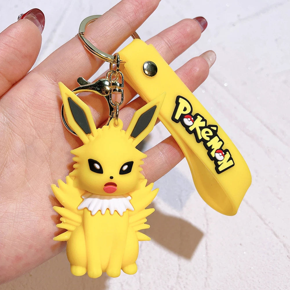 Kawaii Pokémon Keychain: Charmander & Psyduck Fun!
