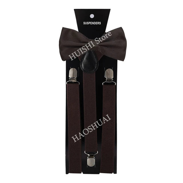 Chic Bowtie & Suspender Set for All Occasions