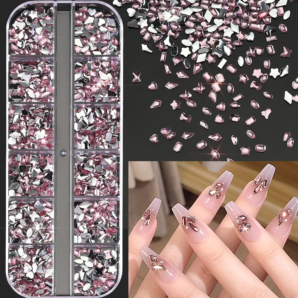 Charms Océan Doré 3D pour Nail Art