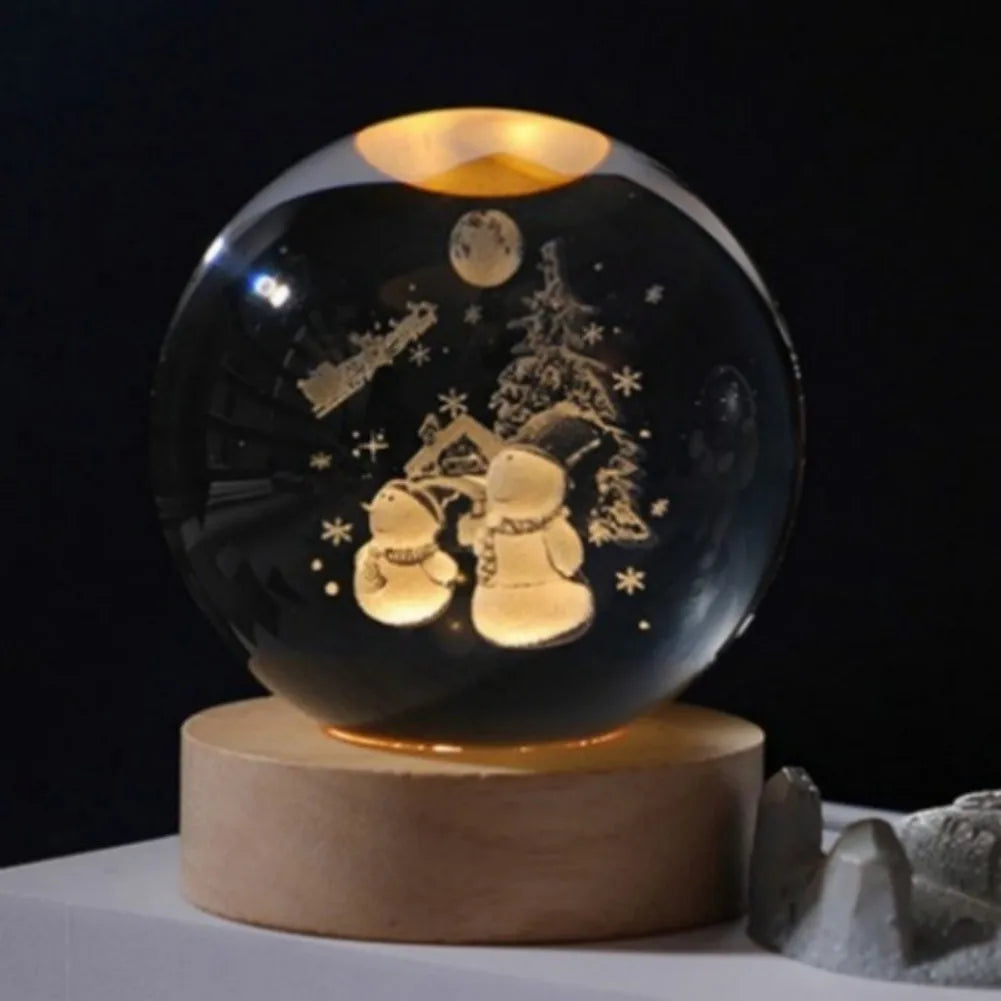 3D Crystal Planet Night Light - Creative Gift
