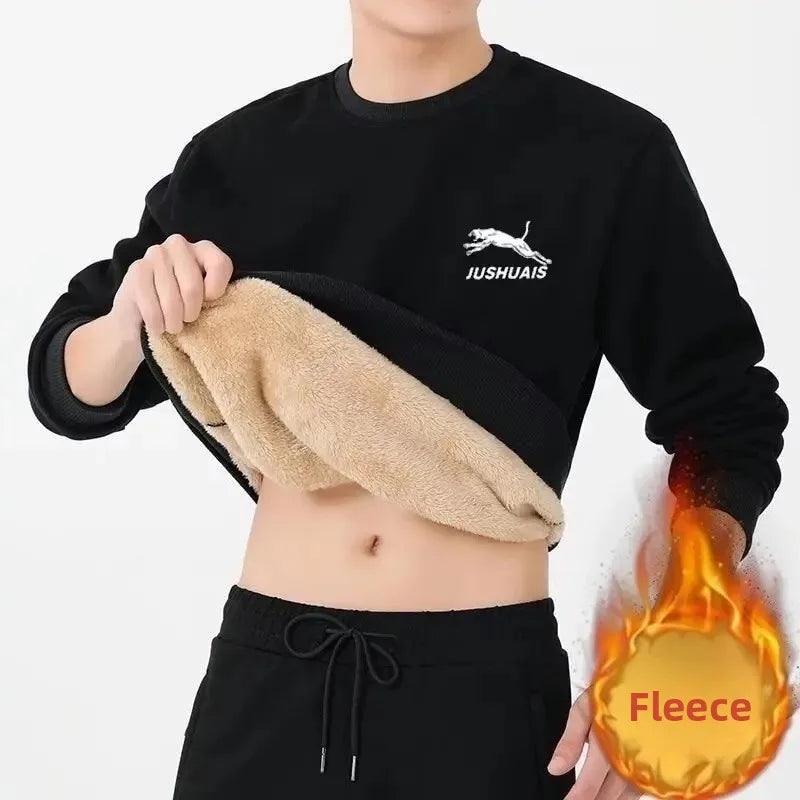 Velvet Comfort Crew: Plus Size Casual Sweatshirt