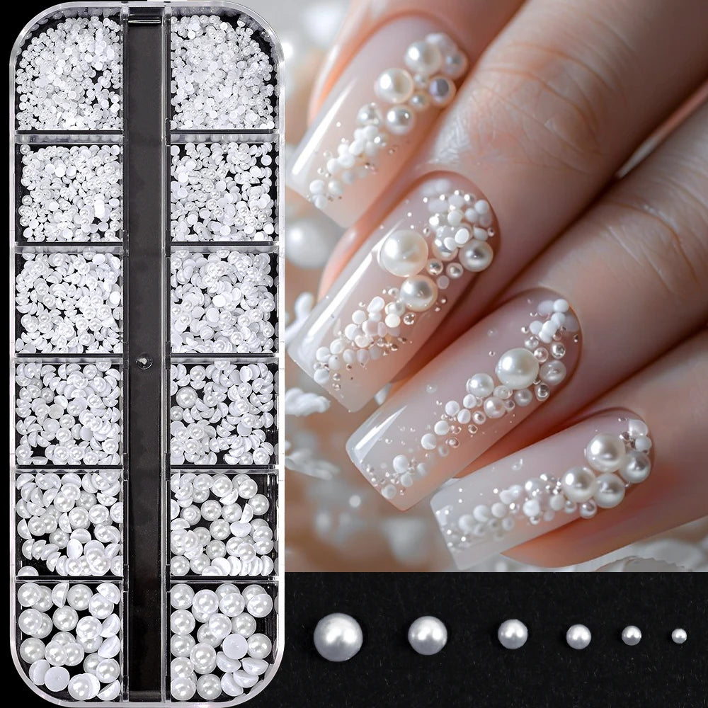 Charms Océan Doré 3D pour Nail Art