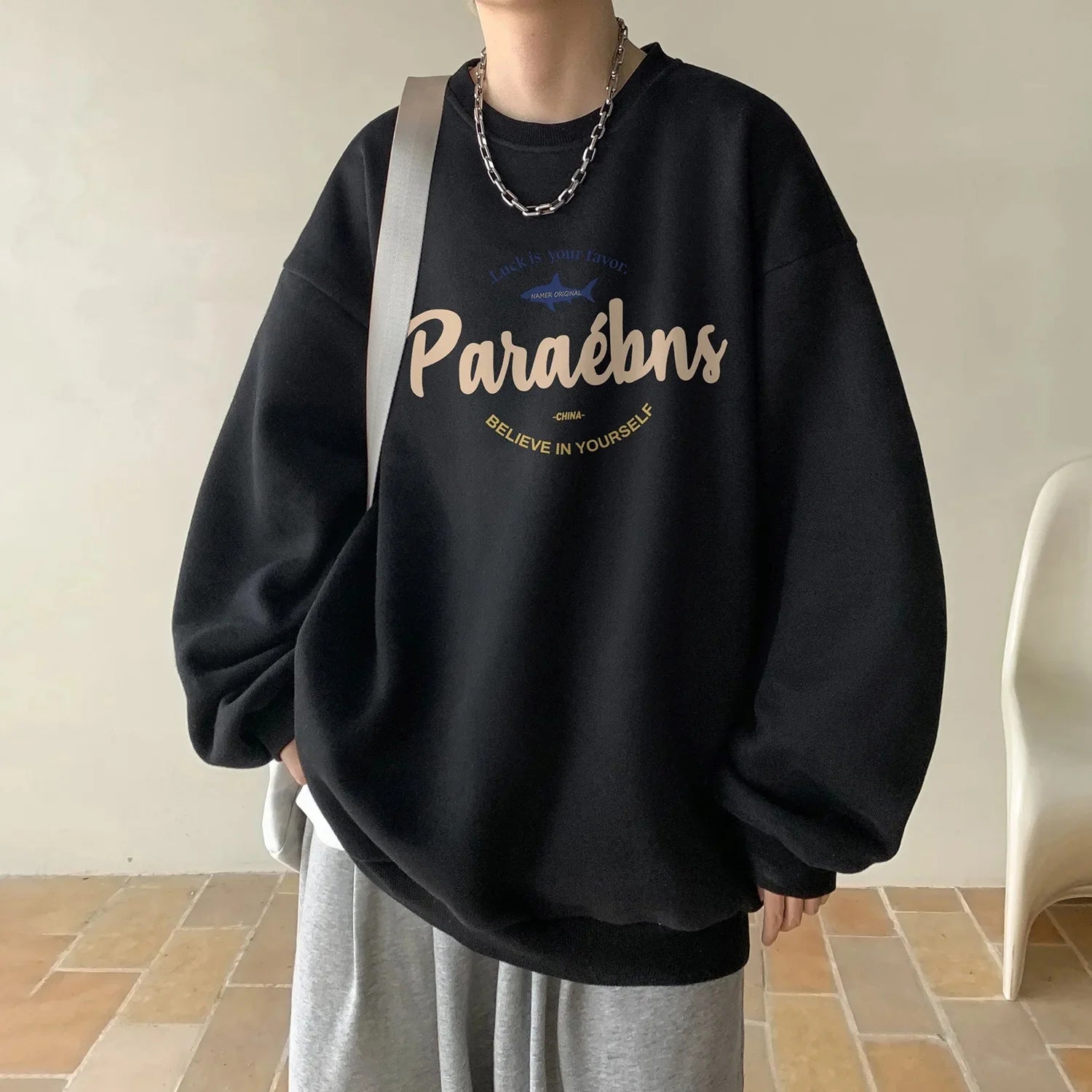 Sweat Américain Vin Rouge Homme