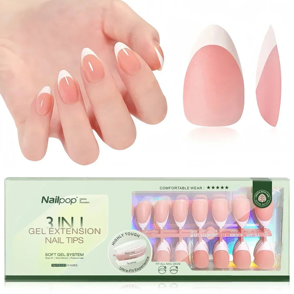 Nailpop 3 en 1 : Pointes Françaises Prêtes