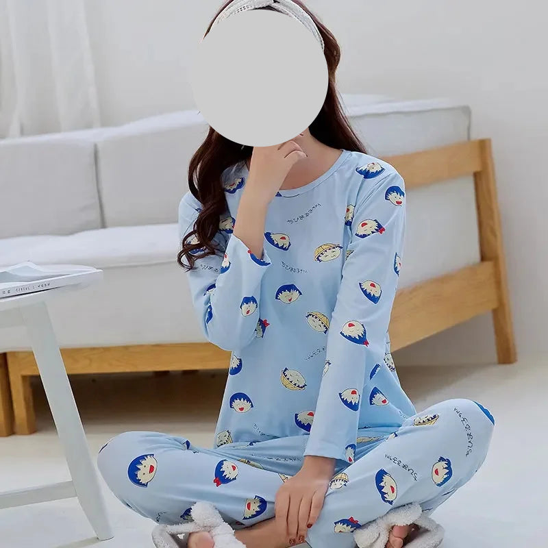 Pyjamas Mignons Coréens pour Femmes Courtes