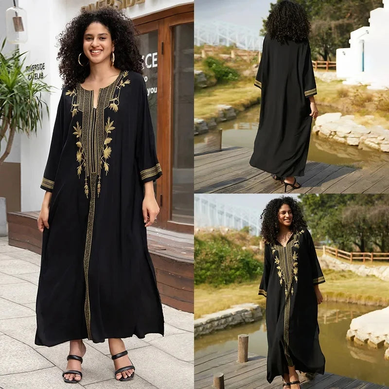 Robe de Plage Élégante en Coton Brodé - Confort Total