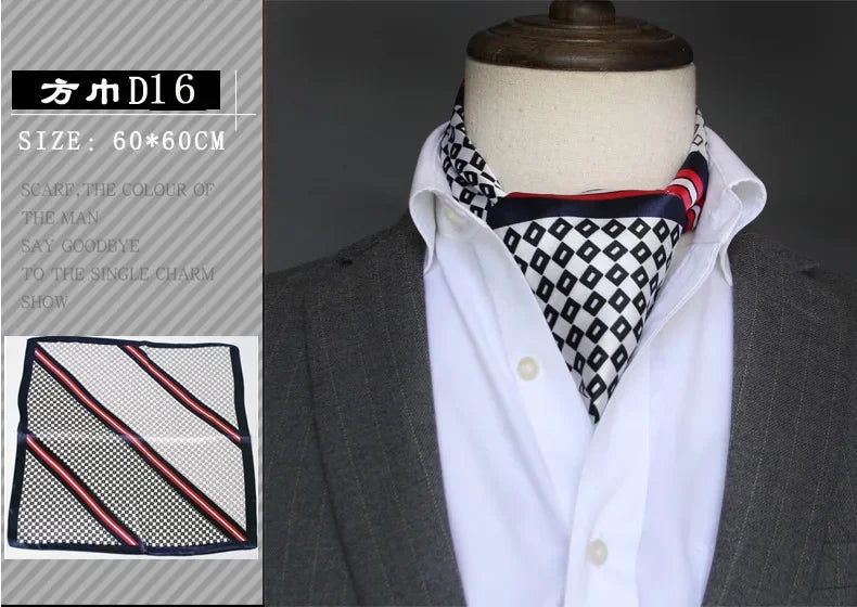 Foulard en soie britannique - Écharpe carrée chic