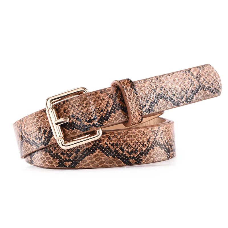 Ceinture Chic Léopard & Serpent en Simili Cuir