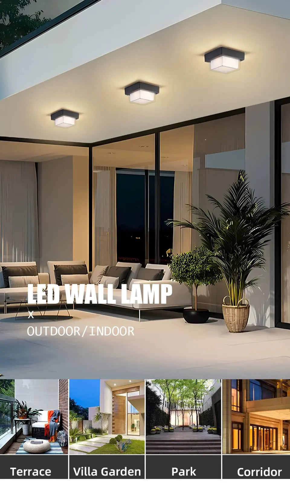 Applique LED Radar 16W - Lumière Extérieure Intelligente