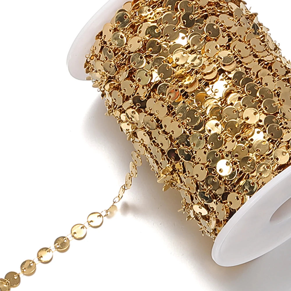 Stainless Steel Star Link Chain for DIY Jewelry