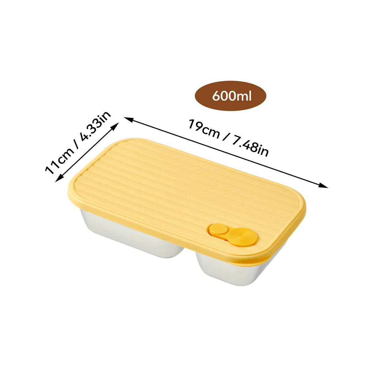 Boîte Bento Écologique WORTHBUY 304 Inox Étanche