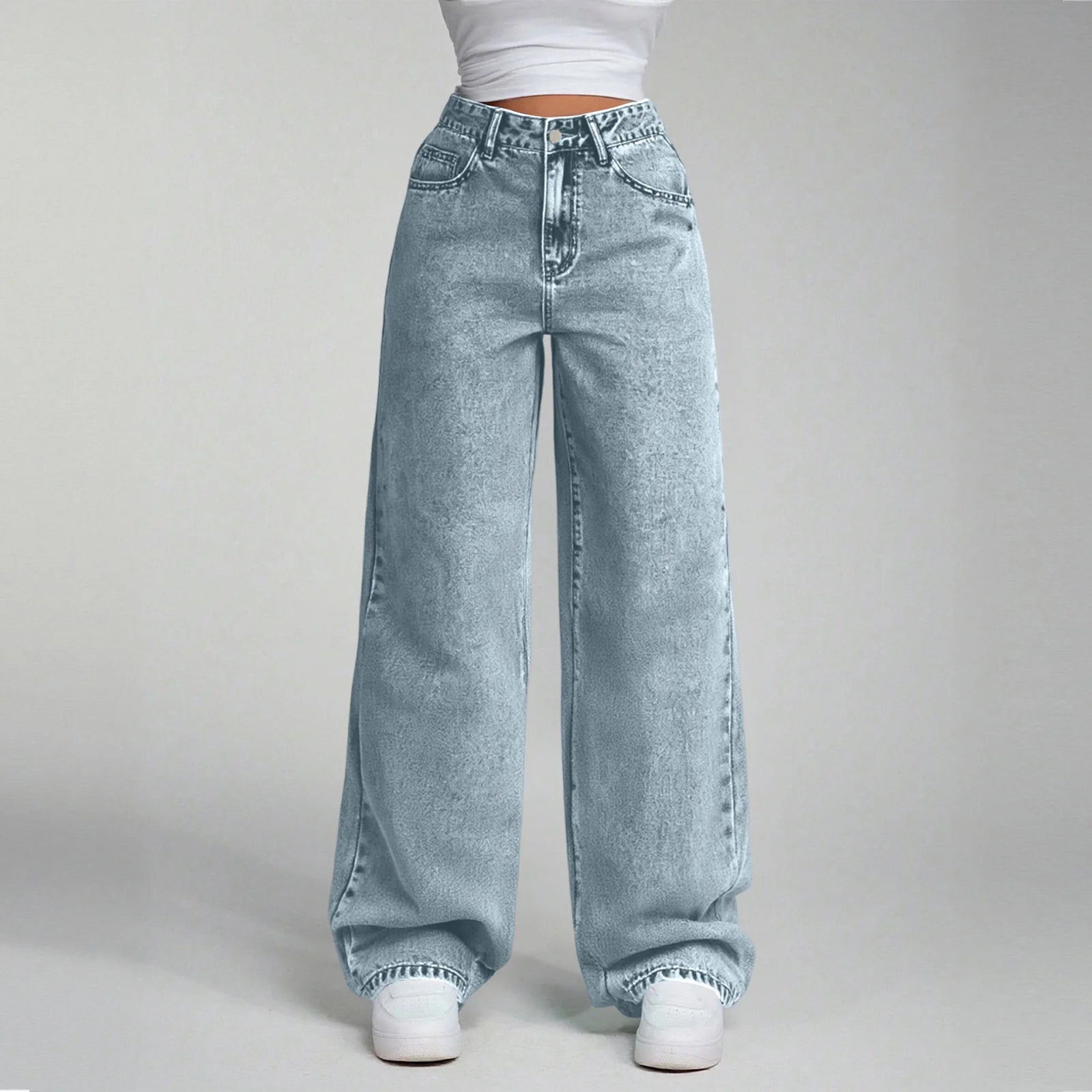 Jean Large Haute Taille Chic