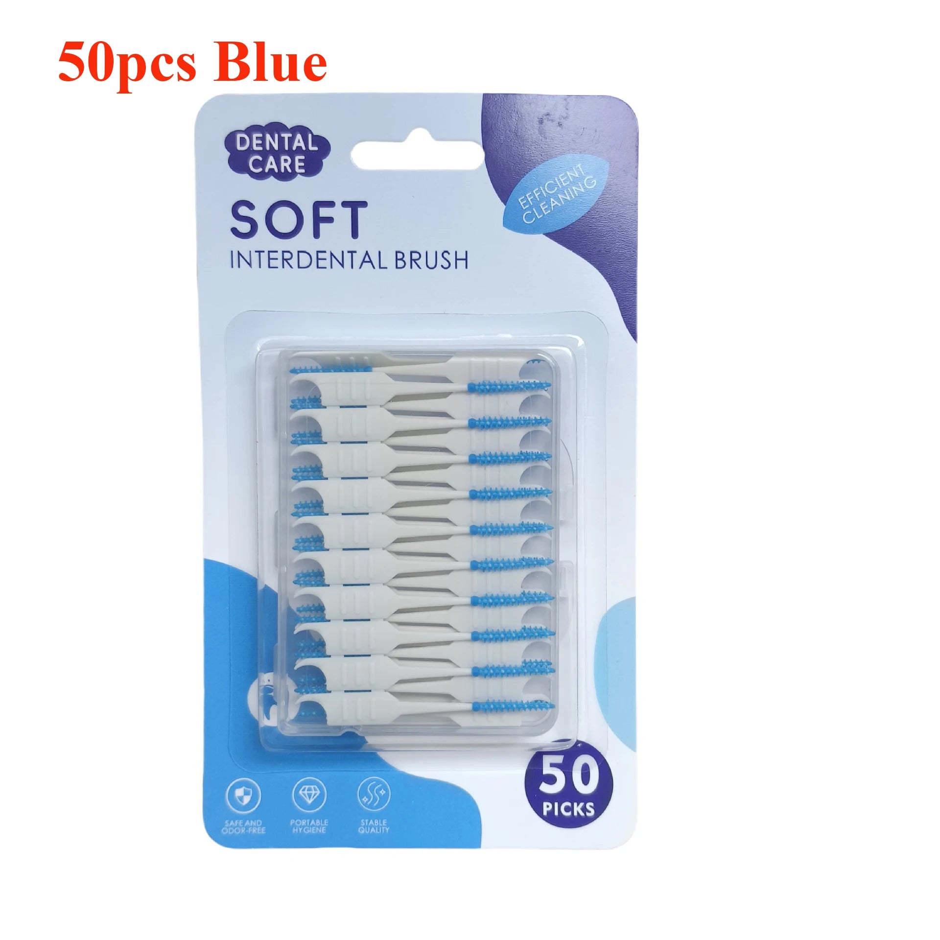 Brosse Interdentaire Silicone - Nettoyage Doux 150 pcs