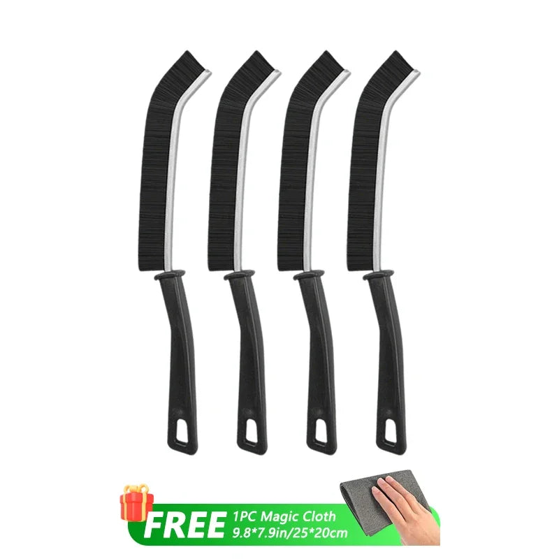 Hard Bristle Corner Cleaning Brush Set - Eco-Friendly