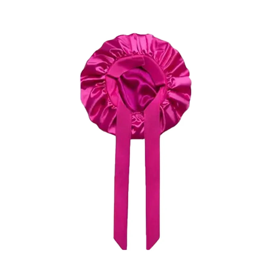 Satin Hair Bonnet & Scrunchie Set for Curly Hair