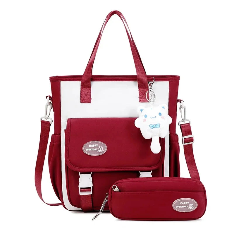 Sac à Dos Harajuku Grande Capacité en Tissu Oxford