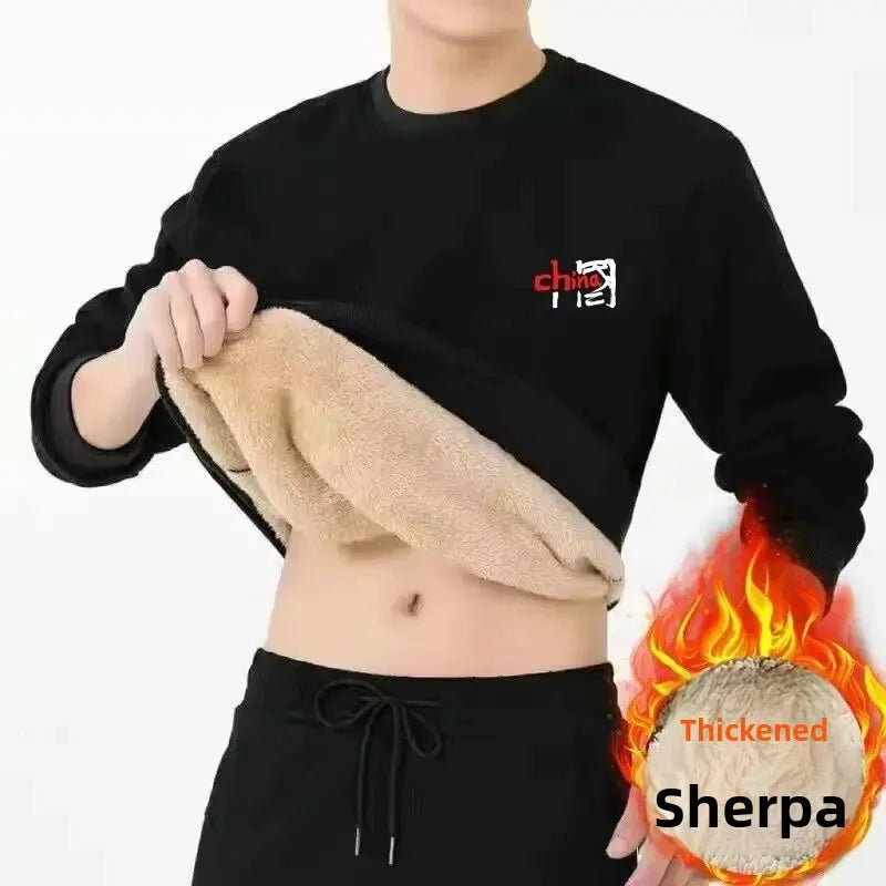 Velvet Comfort Crew: Plus Size Casual Sweatshirt