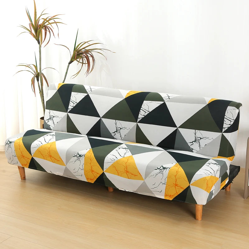 Housse Futon Spandex Antidérapante Amovible Lavable