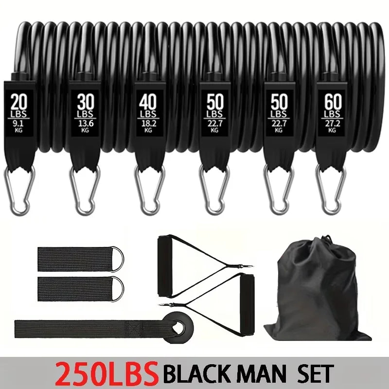 Pack Élastiques Fitness 5-en-1 avec Accessoires Pro