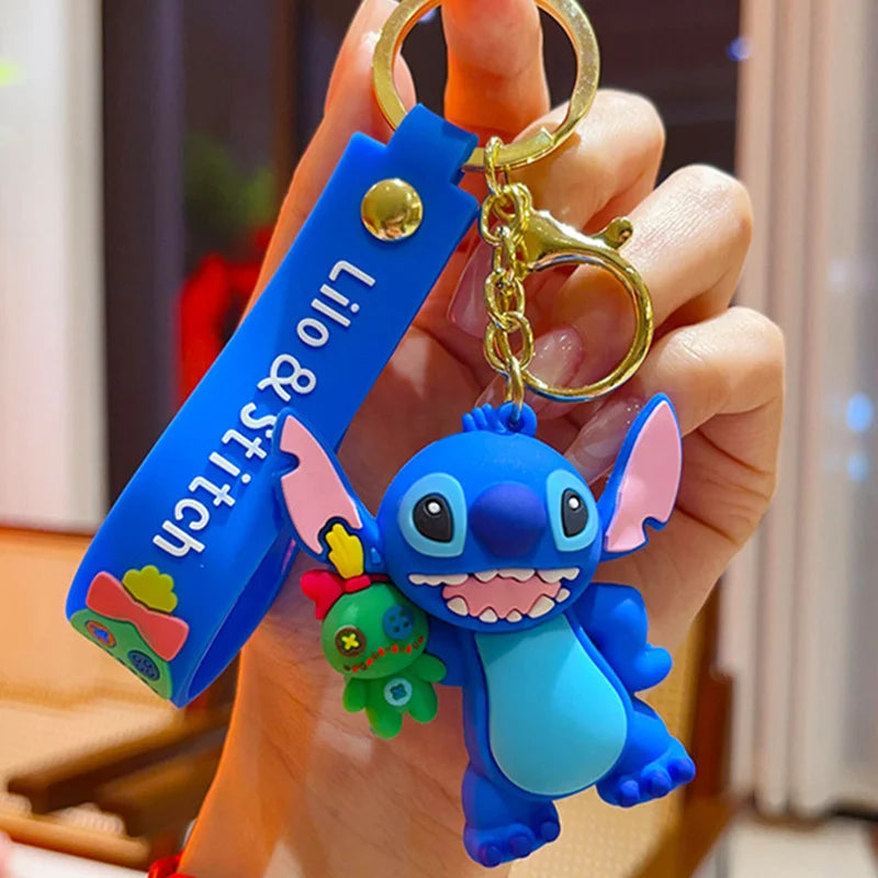 Disney Charm Keychains: Mickey, Minnie & Lilo Fun!