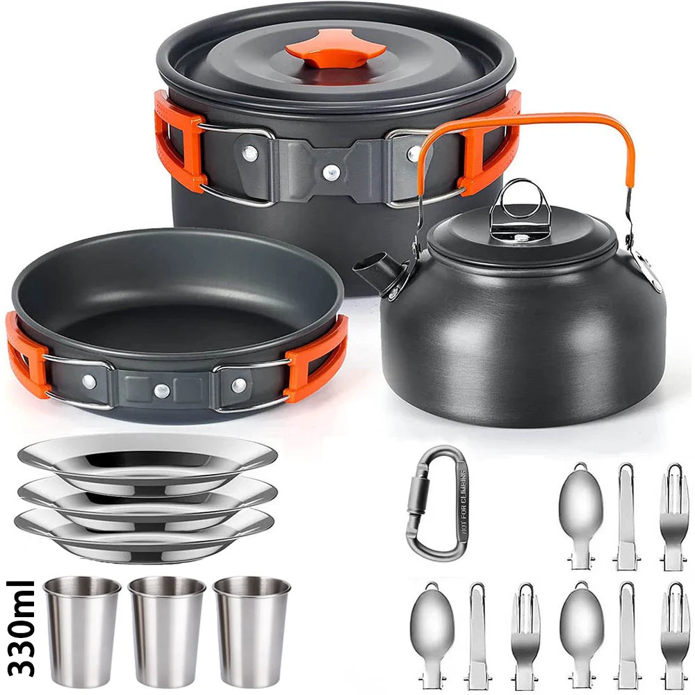 Cuisine Nomade: Kit Compact en Aluminium pour 2-3