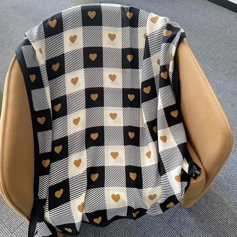 Écharpe Chic Coton-Lin : Élégance et Protection Solaire