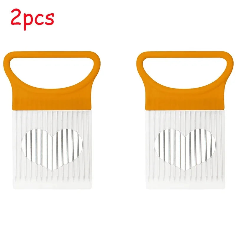 Oignon-Slice Pro: Trancheur Multi-Usage en Acier