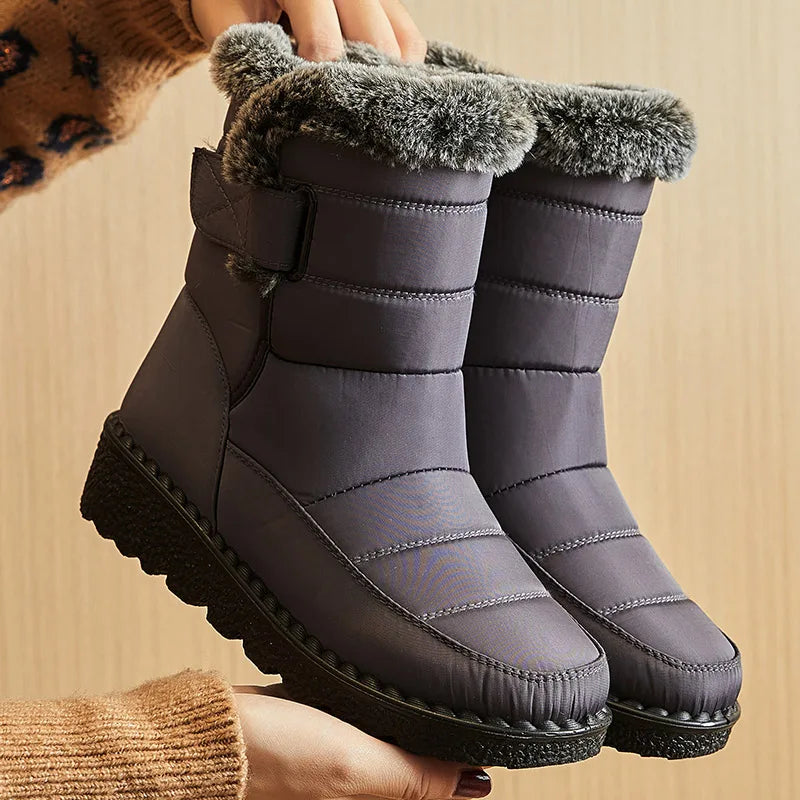 Bottes Femme Hiver Fourrées Imperméables Tendance