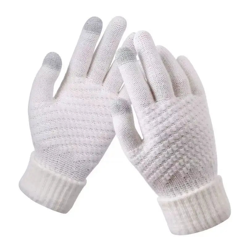 Gants d'hiver tactiles en laine pour hommes et femmes