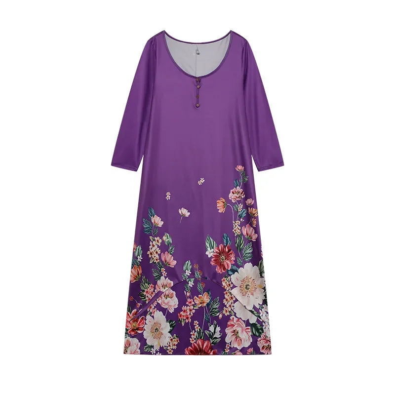 Chic Irregular Hem Long Sleeve Dress