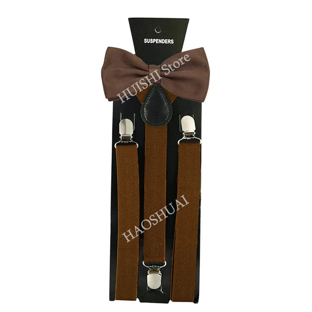 Chic Bowtie & Suspender Set for All Occasions