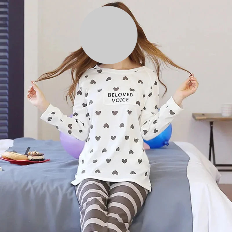 Pyjamas Mignons Coréens pour Femmes Courtes