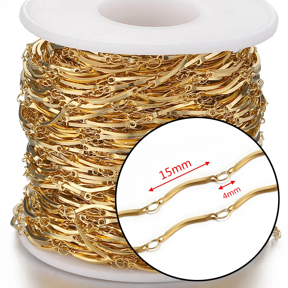 Stainless Steel Star Link Chain for DIY Jewelry