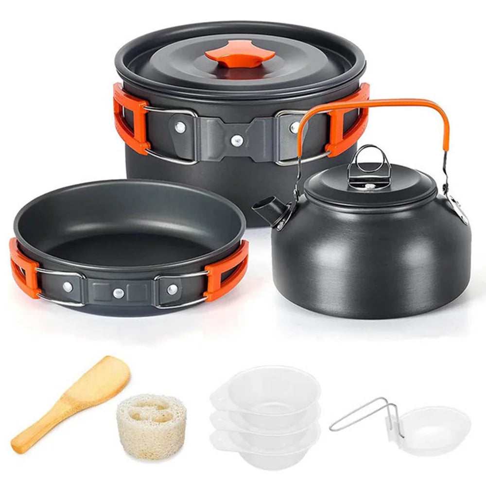 Cuisine Nomade: Kit Compact en Aluminium pour 2-3