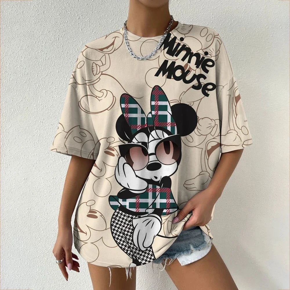 T-shirt Minnie et Mickey : Style Familial Éclatant