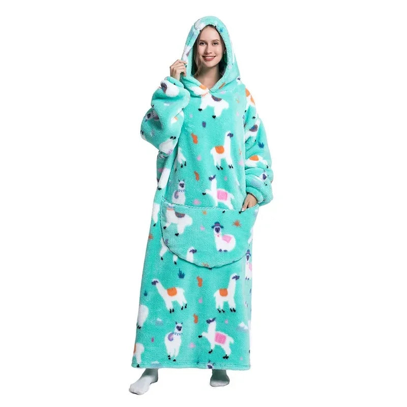 Ultra Couverture à Capuche Cocooning Hiver Unisexe