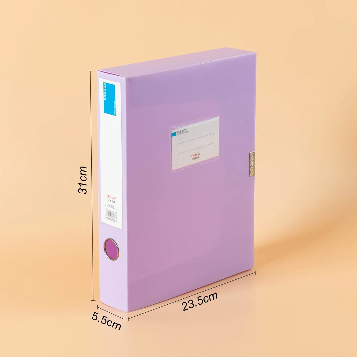 Boîte de rangement Morandi A4 avec fermeture Velcro