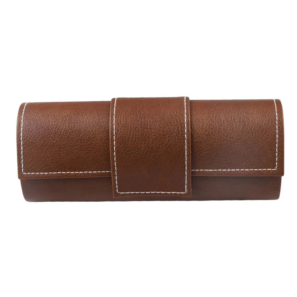 Étui Lunettes Vintage en Cuir PU