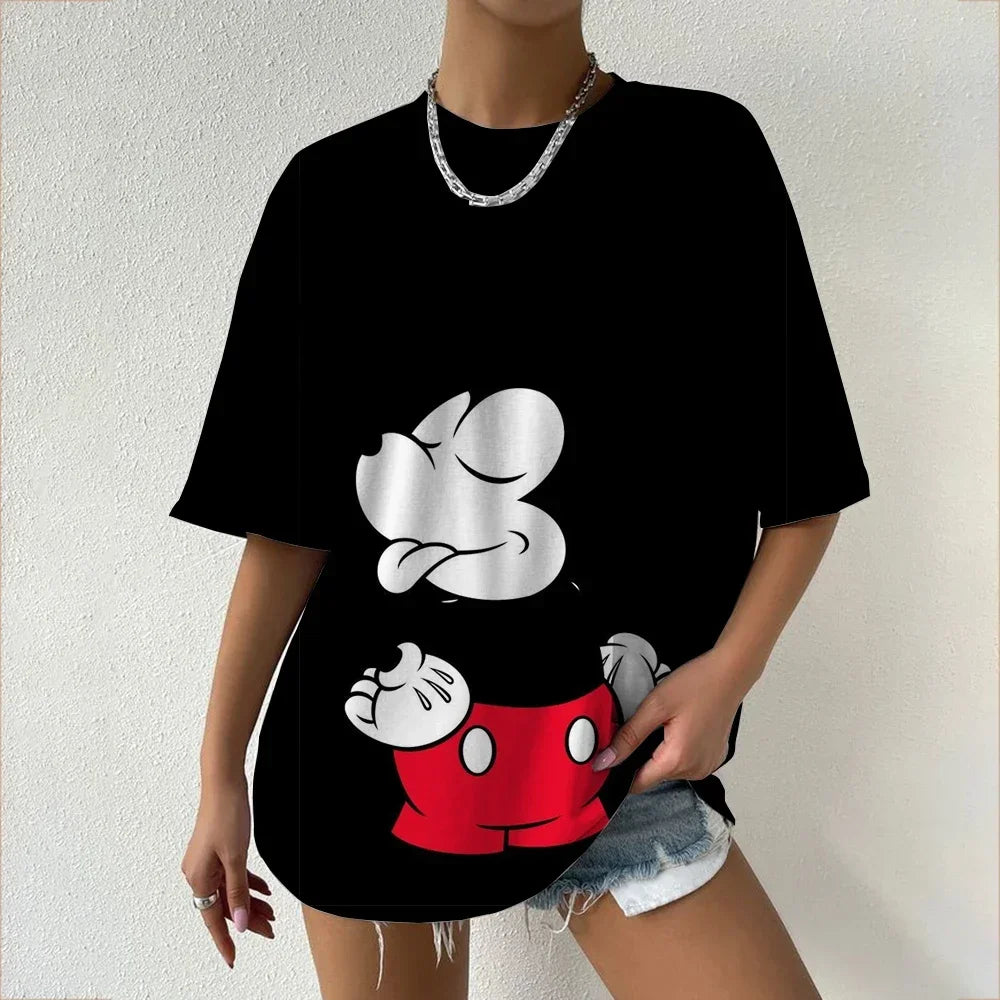T-shirt Minnie et Mickey : Style Familial Éclatant