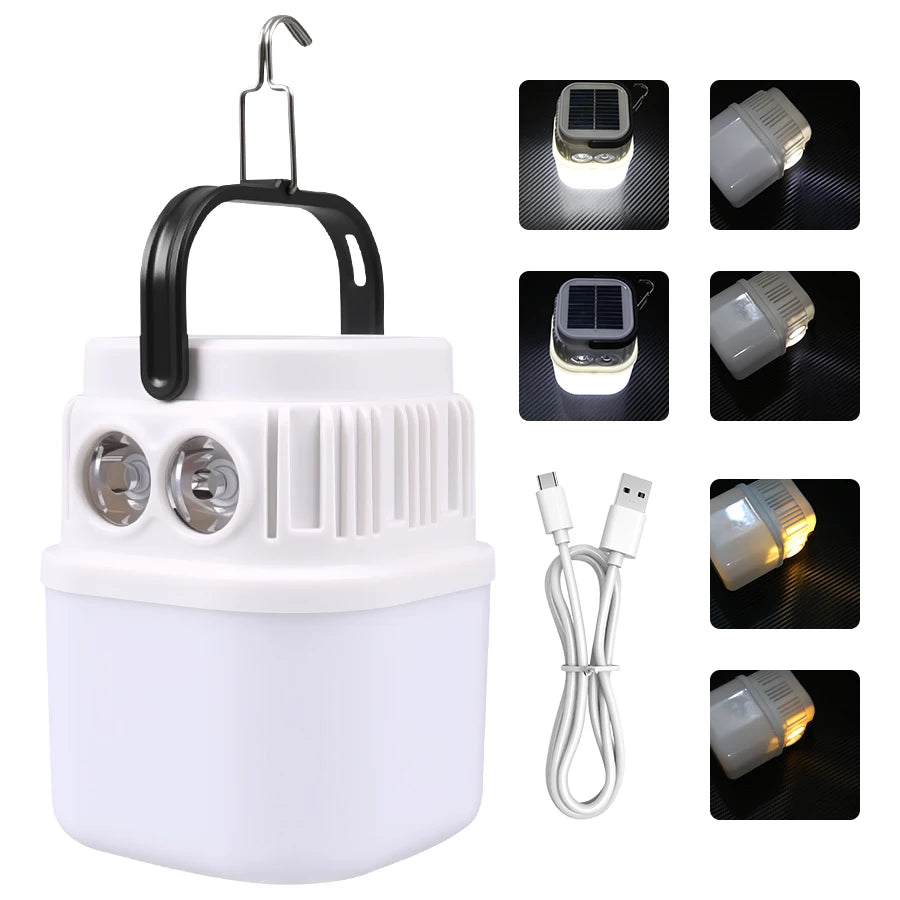 Lanterne Solaire 1000W LED USB Rechargeable Extérieure