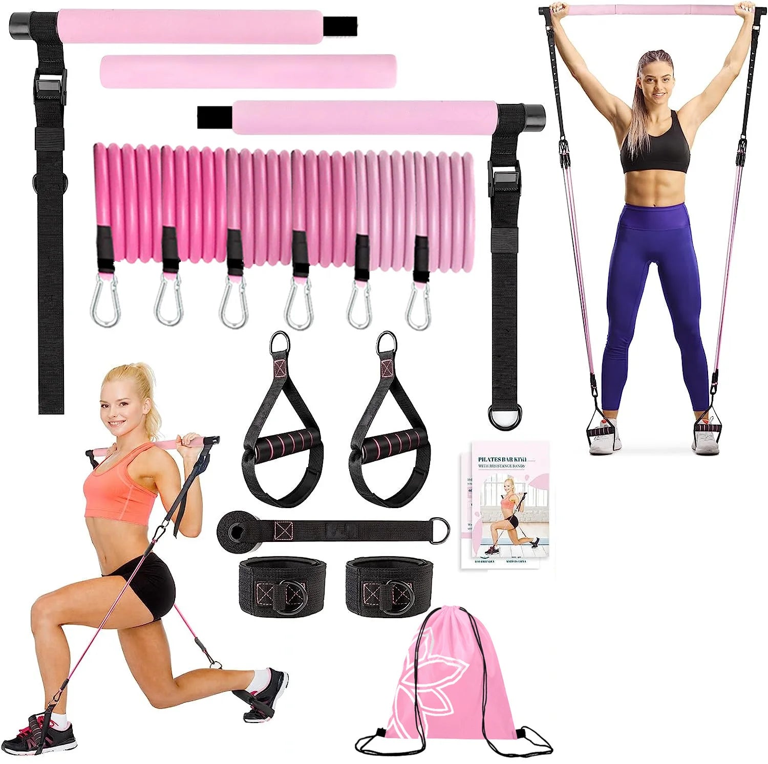 BarreFit: Kit Pilates & Yoga Portable Résistance