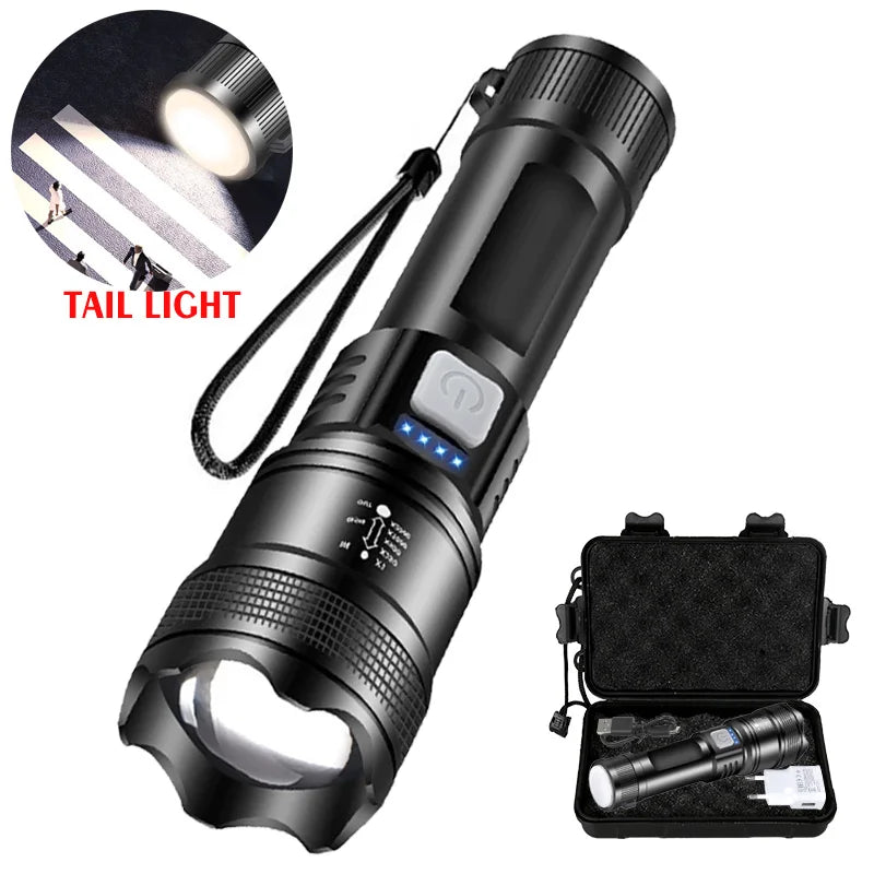 Lampe Torche LED Ultra Puissante Rechargeable Zoom