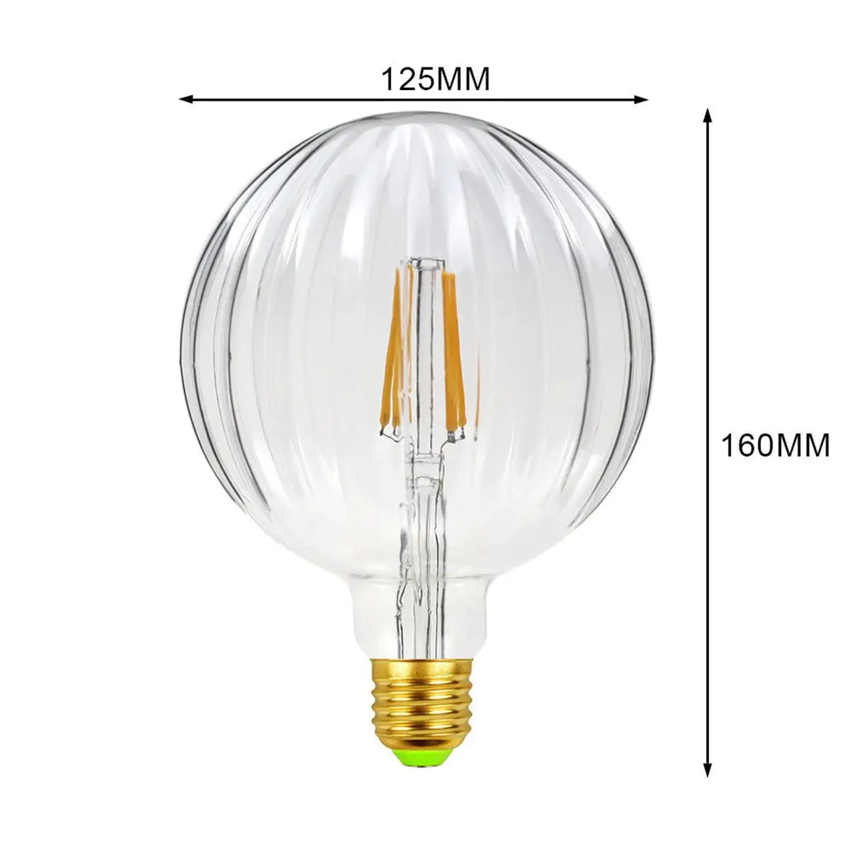 Edison Glow: Retro Spiral LED Bulb, Amber 220V E27