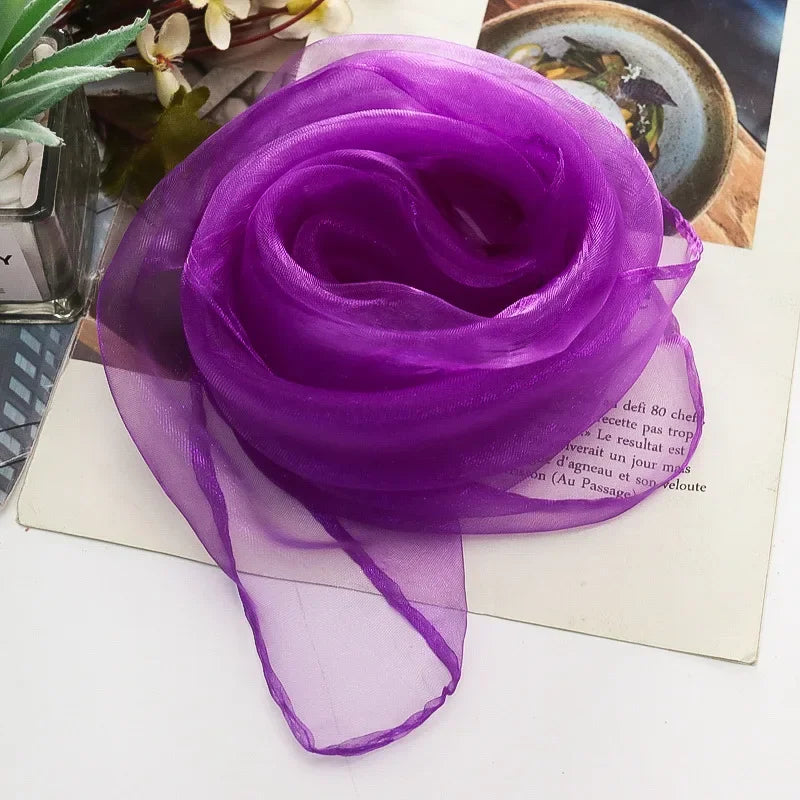 Foulard de Jonglage en Soie - 60cm, 21 Couleurs Vives