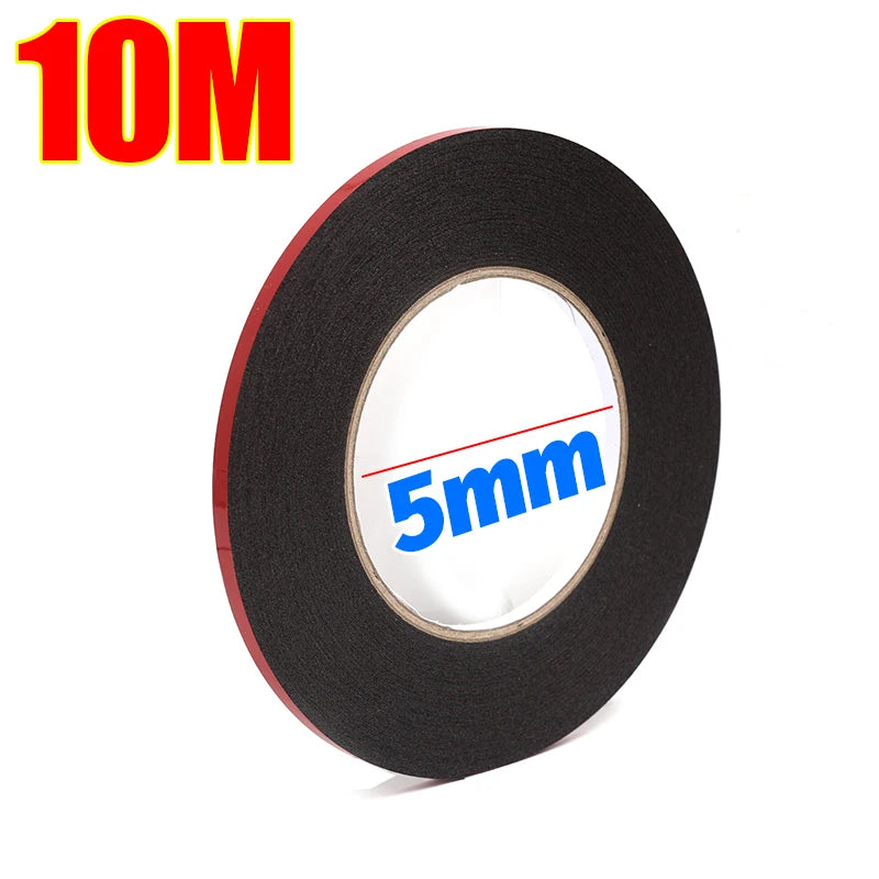 Ruban Mousse Auto Double Face 10M Résistant intempéries